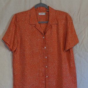 Fall Silk Button down Collar shirt!